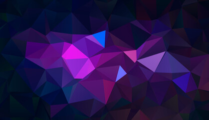 Trendy polygonal space background. Colorful geometric galaxy illustration