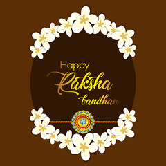 Happy Rakshabandhan Greeting Card Design

