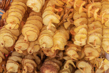 Homemade Spiral Cut Potato Chips at the Fair