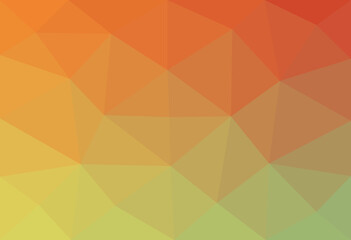 abstract green orange polygonal vector background 