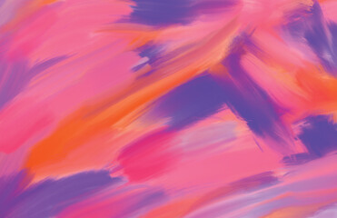 Abstract painted impressionist dreamscape with pink and purple brush strokes, photo backdrop for virtual set, animation closeup background, medical and corporate presentation background