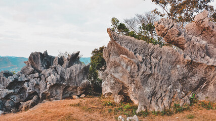 rocks in the mountains