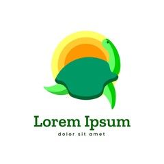 Turtle Logo Icon Symbol