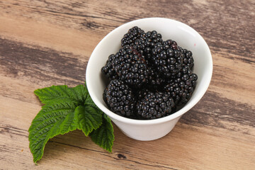 Sweet tasty ripe Blackberry heap