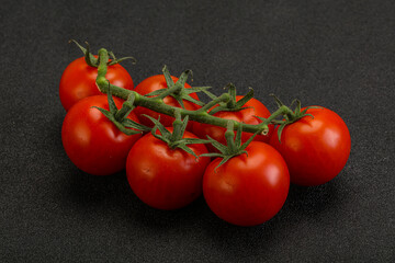 Fresh ripe cherry tomato branch