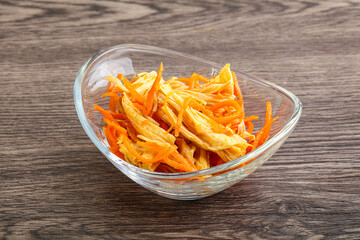 Korean soy asparagus with carrot