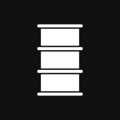 oil barrel icon on grey background