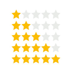 Evaluation, rating, stars icon. Vector illustration. flat design.