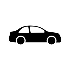 Fototapeta na wymiar Car icon in flat style Simple traffic icon