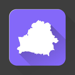 Obraz premium Belarus map with borders isolated on background