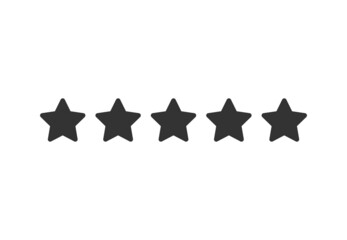 Evaluation, rating, stars icon. Vector illustration. flat design.
