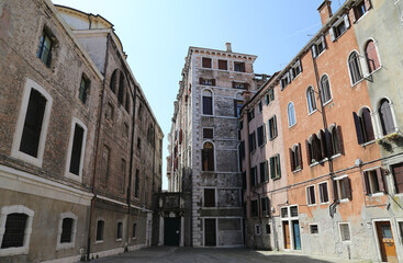 Typical palaces of Venice, Italy
