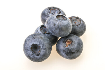 Ripe sweet tasty blueberries heap