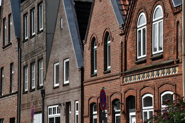 Malerische Backsteinfassaden in Friedrichstadt
