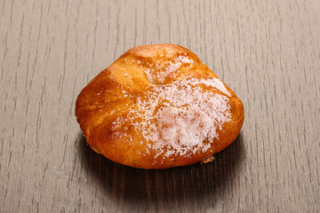 Sweet bun with sugar powder