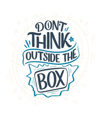 Hand drawn lettering quote in modern calligraphy style about business motivation. Inspiration slogan for print and poster design. Vector