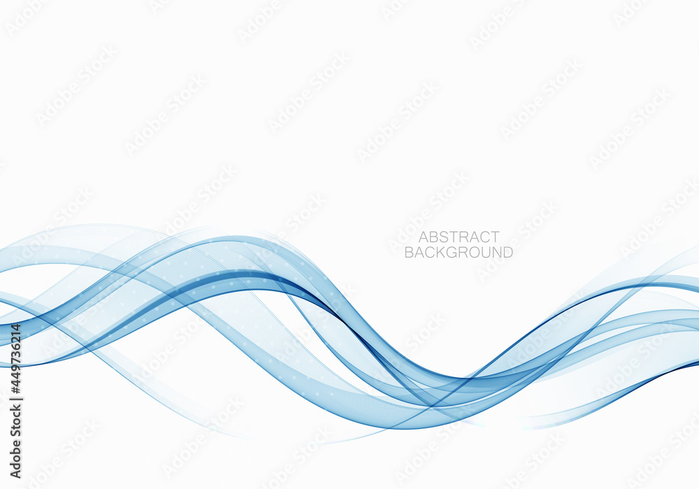 Poster blue abstract wave. abstract vector background wave
