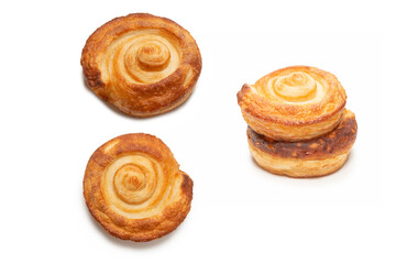 Tasty puff isolated on a white background.