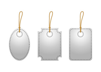 Paper price tag  mockup vector design