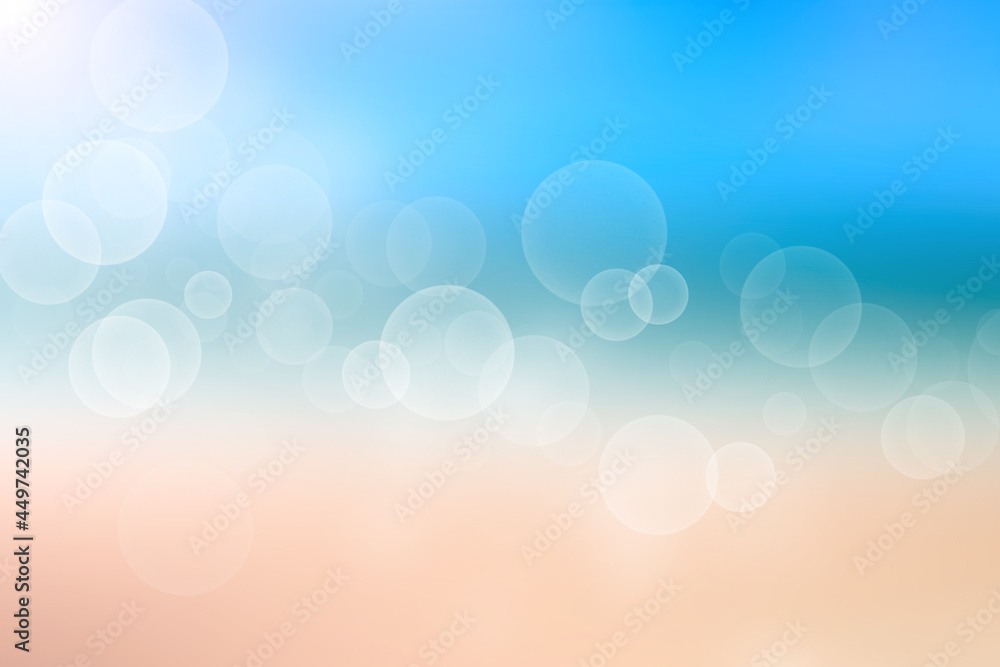 Poster abstract sea background. abstract tropical sandy summer beach background with bokeh lights on light 