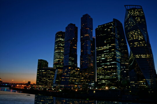 Fototapeta city skyline at night