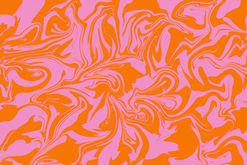 Orange and Pink swirls