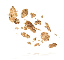 Falling in the air tasty cornflakes