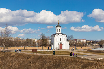 TVER, RUSSIA - MARCH 28, 2021: The Chapel in Honor of the Blessed Prince Mikhail Tverskoy.