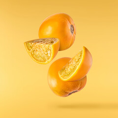 Fresh raw ripe Lulo fruit isolated