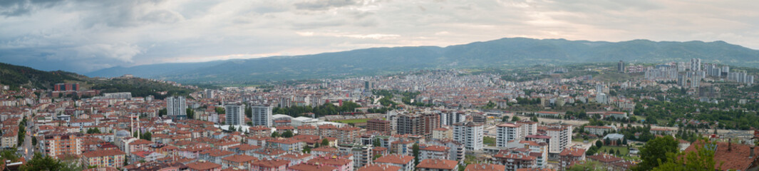 Fototapeta na wymiar Panoramic view of Tokat city , Turkey 