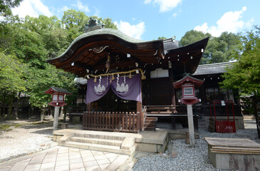 Fototapeta premium 離宮八幡宮 本社拝殿 京都府大山崎町