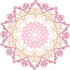 Mandala soul  lace background for decor, pastel colorful 