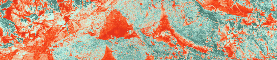 abstract red, orange, celadon and aquamarine colors background for design