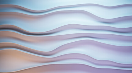 Creative abstract pink waves background. Abstraction and landing page concept. 3D Rendering.