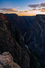 Fototapeta premium sunset in Black Canyon