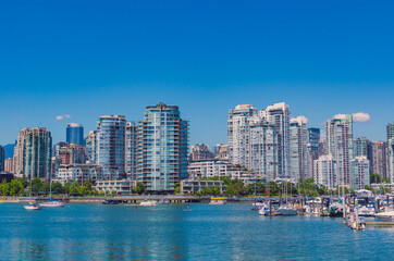 Fototapeta na wymiar View of downtown Vancouver, Canada