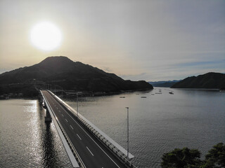 愛媛県宇和島市　九島大橋の風景