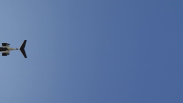 Aircraft on approach, overhead, arriving at YVR airport, plane flying, air travel. 24 FPS. 4K