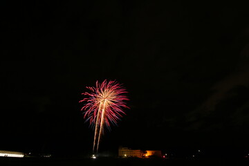 小さな町の花火大会