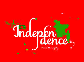 Bangladesh Independence Day and National Mourning Day. Banner and poster design for social media and print media.