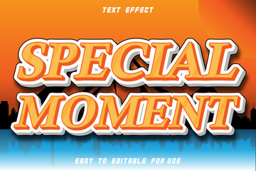 Special Moment Editable Text Effect Emboss Modern Style