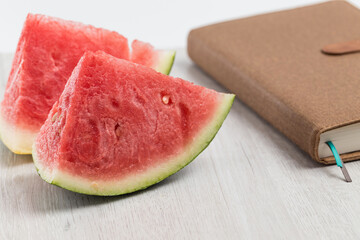 Fresh and delicious watermelon on the table