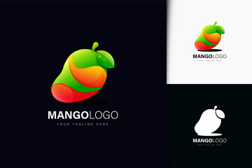 Mango logo design with gradient