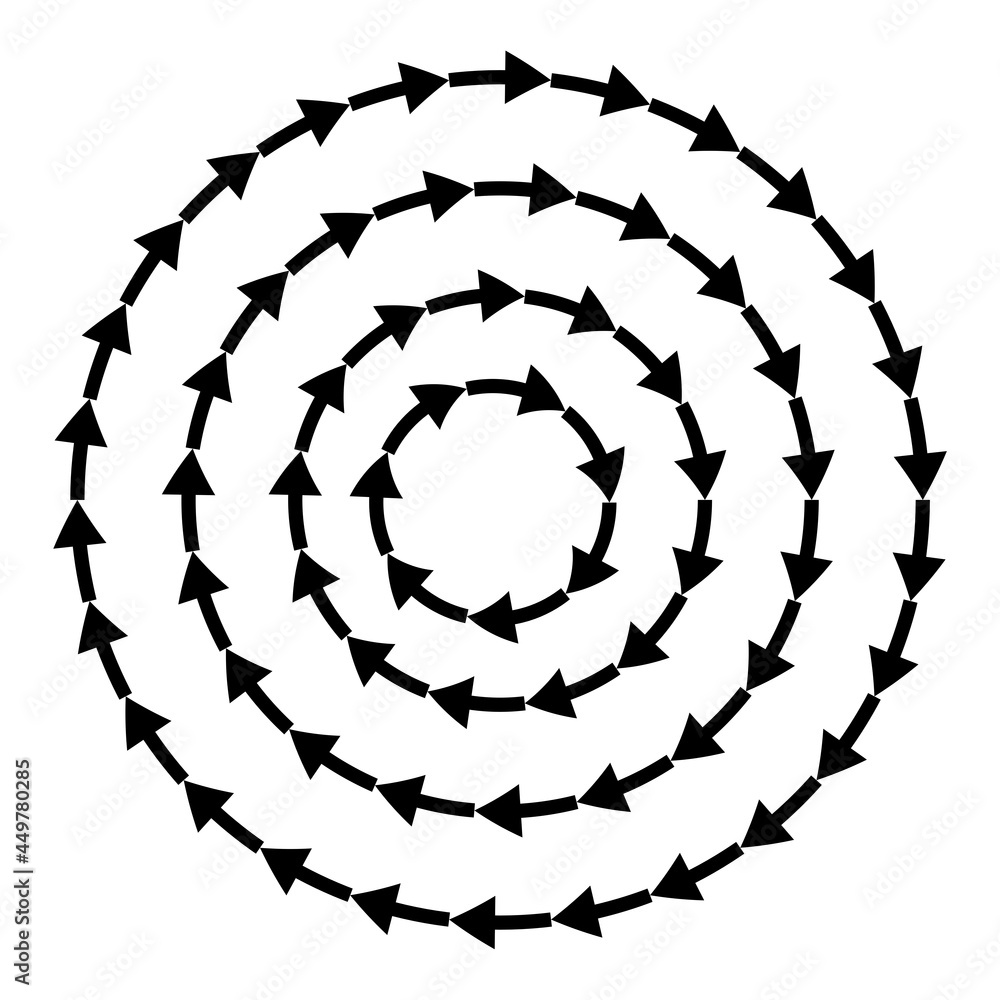 Poster circular arrows. chart icon vector set. cursor sign. recycle icon. forward icon. vector illustration