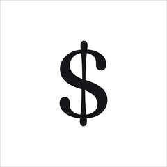 US Dollar sign. Element of money symbol icon. Premium quality graphic design icon. Baby Signs, outline symbols collection icon for websites, web design, mobile app on white background.