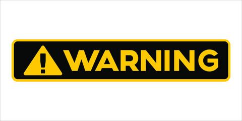 Hazard warning symbol vector icon flat sign symbol with exclamation mark isolated on white background. Hazard warning attention sign with exclamation mark symbol. Danger Zone.