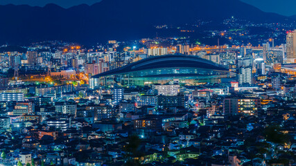 都会夜景　テキストスペース　福岡県