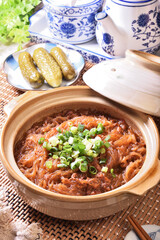 Ants climbing a tree - a classic Sichuan dish            