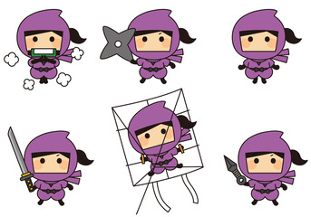 女の忍者 © TANO