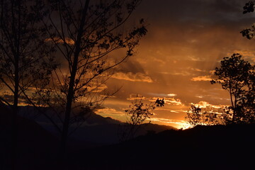 Rojo atardecer.